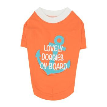 Lovely Doggie Dog Shirt by Puppia - Orange