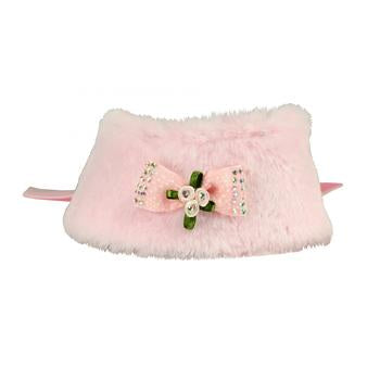 Luxurious Fur Dog Cape by Hip Doggie - Pink