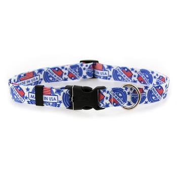 Made in USA Dog Collar by Yellow Dog - White