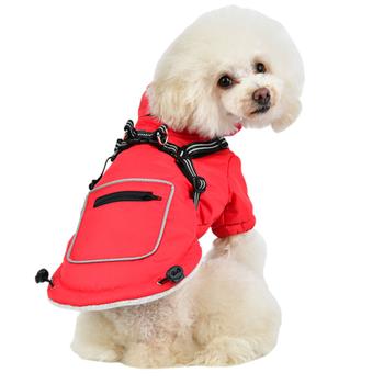 Mallory Fleece Dog Vest By Puppia - Red