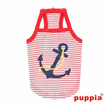 Mariner Dog Tank by Puppia - Red