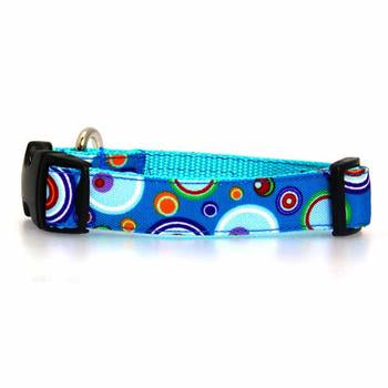 WaLk-e-Woo Martini Dog Collar - Blue