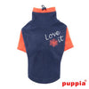 Mervyn Turtleneck Dog Shirt by Puppia - Navy