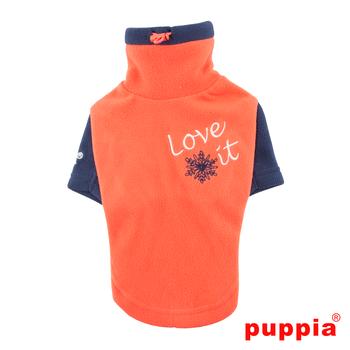 Mervyn Turtleneck Dog Shirt by Puppia - Orange