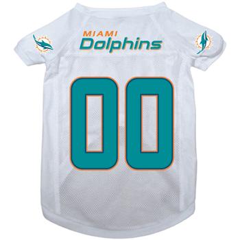 Miami Dolphins Dog Jersey - Miami Dolphins White