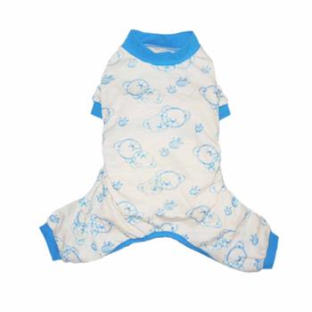 Milo Dog Pajamas with Blue Trim