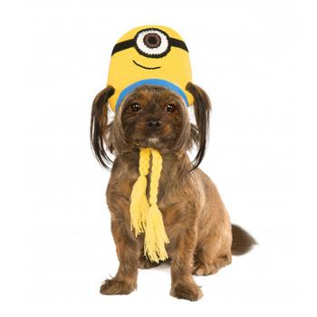 Minion Knit Dog Hat Costume - Stuart
