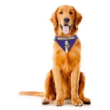 Minnesota Vikings Tie On Dog Bandana