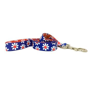 Mix and Match Daisy Dog Leash by Yellow Dog - Royal and Magenta