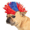 Mohawk Dog Wig - Blue and Red