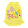 Mommy's Little Cutie Embroidered Dress by Cha-Cha Couture - Yellow