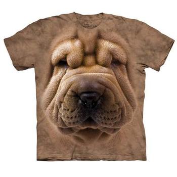 The Mountain Human T-Shirt - Shar Pei Face