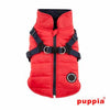 Mountaineer Harness Dog Coat by Puppia - Red