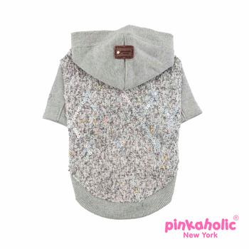 Muffy Knit Dog Hoodie by Pinkaholic - Melange Gray