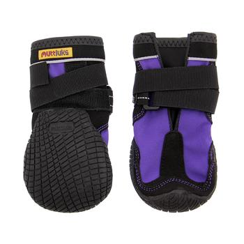 Muttluks Snow Mushers Dog Boots - Purple with Black Trim