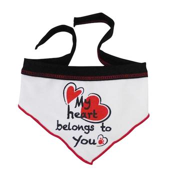 My Heart Belongs to You Dog Bandana Scarf