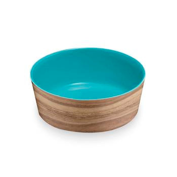 Natural Acacia Melamine Dog Bowl by TarHong - Capri