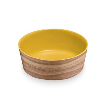 Natural Acacia Melamine Dog Bowl by TarHong - Solar