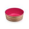 Natural Acacia Melamine Dog Bowl by TarHong - Azalea