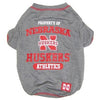 Nebraska Cornhuskers Athletics Dog T-Shirt - Gray