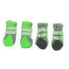 Neon Neoprene Dog Boots - Green