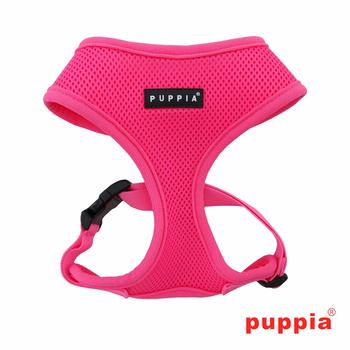 Neon Soft Adjustable Dog Harness by Puppia - Pink