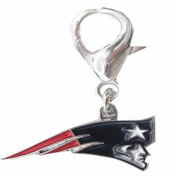 New England Patriots Logo Dog Collar Charm