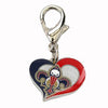 New Orleans Pelicans Swirl Heart Dog Collar Charm