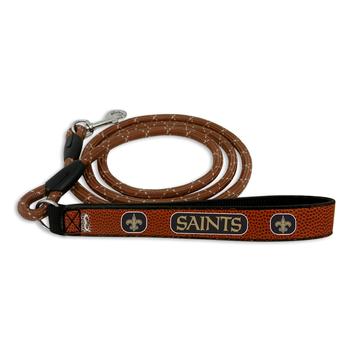 New Orleans Saints Frozen Rope Leather Dog Leash