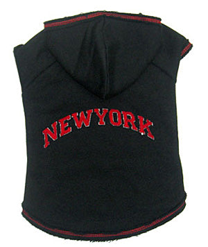 New York Dog Hoodie - Black