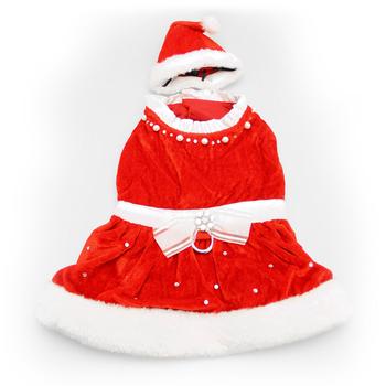 Noella Santa Dog Dress - Red