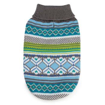 Northern Lights Dog Sweater - Blue