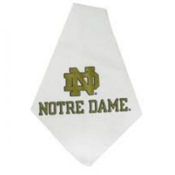 Notre Dame Dog Bandana - White