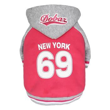 NY Dog Hoodie by Dobaz - Pink