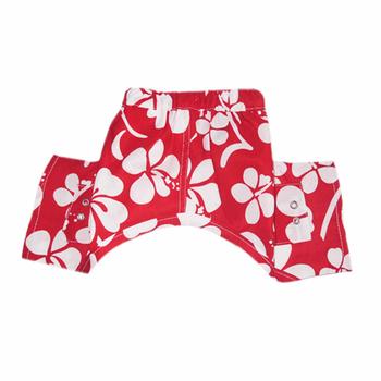 Okinawa Dog Swim Trunks - Red