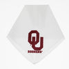 Oklahoma Sooners Dog Bandana - White