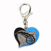 Orlando Magic Swirl Heart Dog Collar Charm