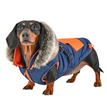 Orson Fleece Dog Vest By Puppia - Navy