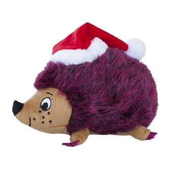 Outward Hound Holiday Large Hedgehog Dog Toy - Red