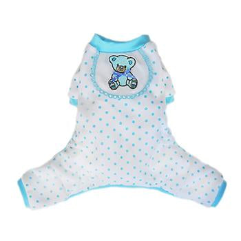 Teddy Dog Pajamas - Blue