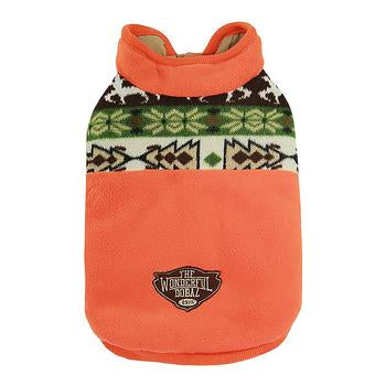 Aztec Fleece Dog Jacket by Dobaz - Orange