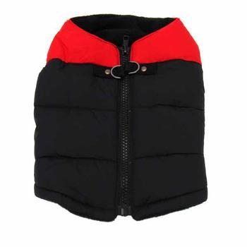 Padded Dog Vest by Gooby - Red/Black