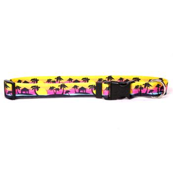 Palm Tree Island Dog Collar by Yellow Dog