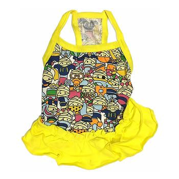 Parisian Pet Artsy Dog Dress - Yellow