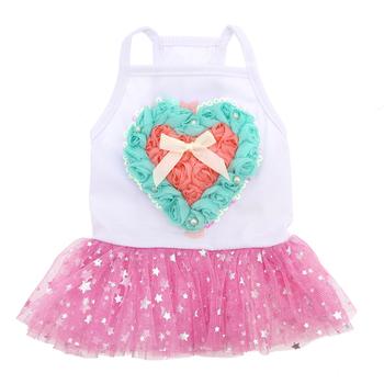 Parisian Pet Hearts and Tulle Dog Dress