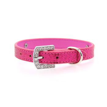 Parisian Pet Paillette Dog Collar - Pink