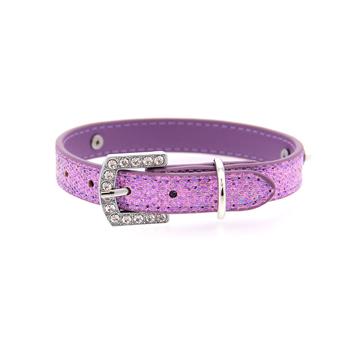 Parisian Pet Paillette Dog Collar - Purple