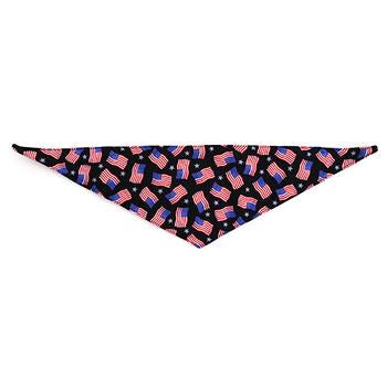 Patriotic Pet Line Dog Bandana by Push Pushi - Small U.S. Flags