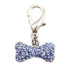 Pave Bone D-Ring Pet Collar Charm by FouFou Dog - Blue