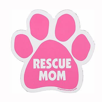 Paw Car Window Decal - Rescue Mom